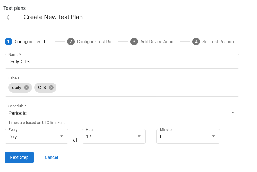 Configurar plan de prueba