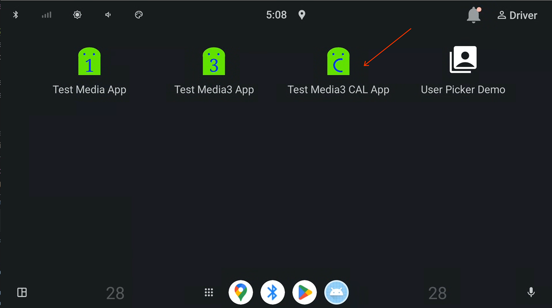 Test Media3 CAL App on Car Launcher