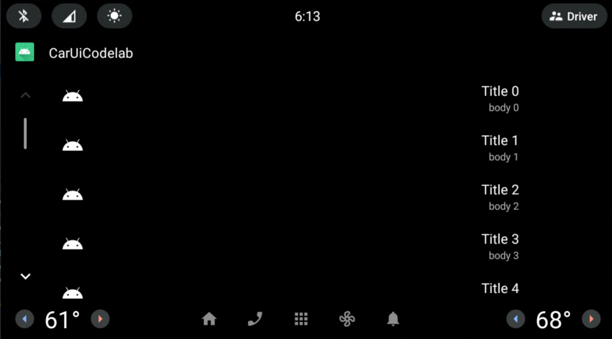 Título y cuerpo alineados a la derecha