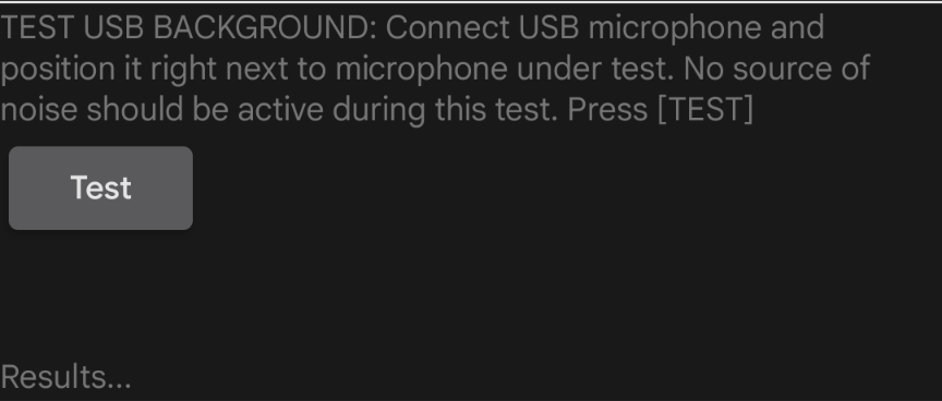 Exécution du test