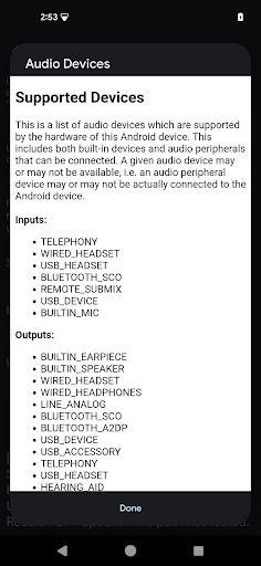 Compatibilidad con el panel de dispositivos de audio