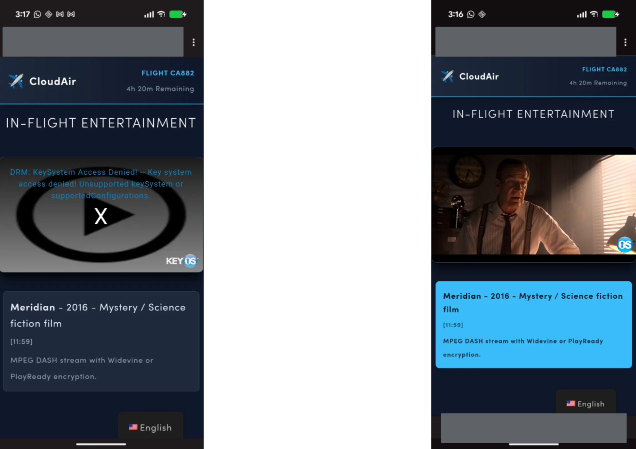 Riproduzione di video con captive portal