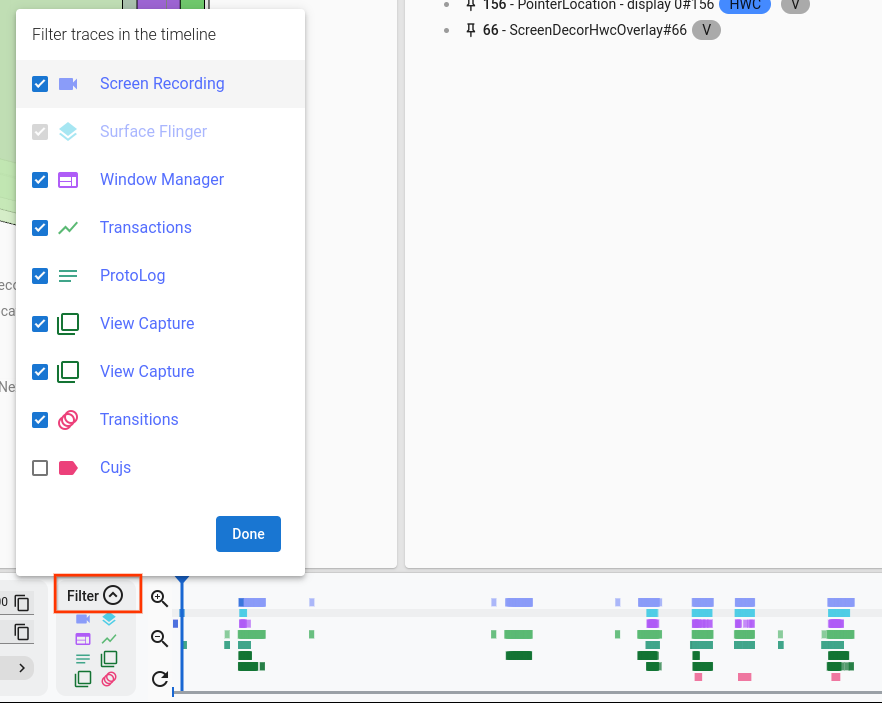 فیلتر_خط_زمان Timeline filter