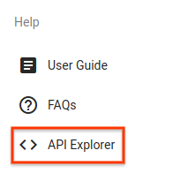 API Explorer 链接